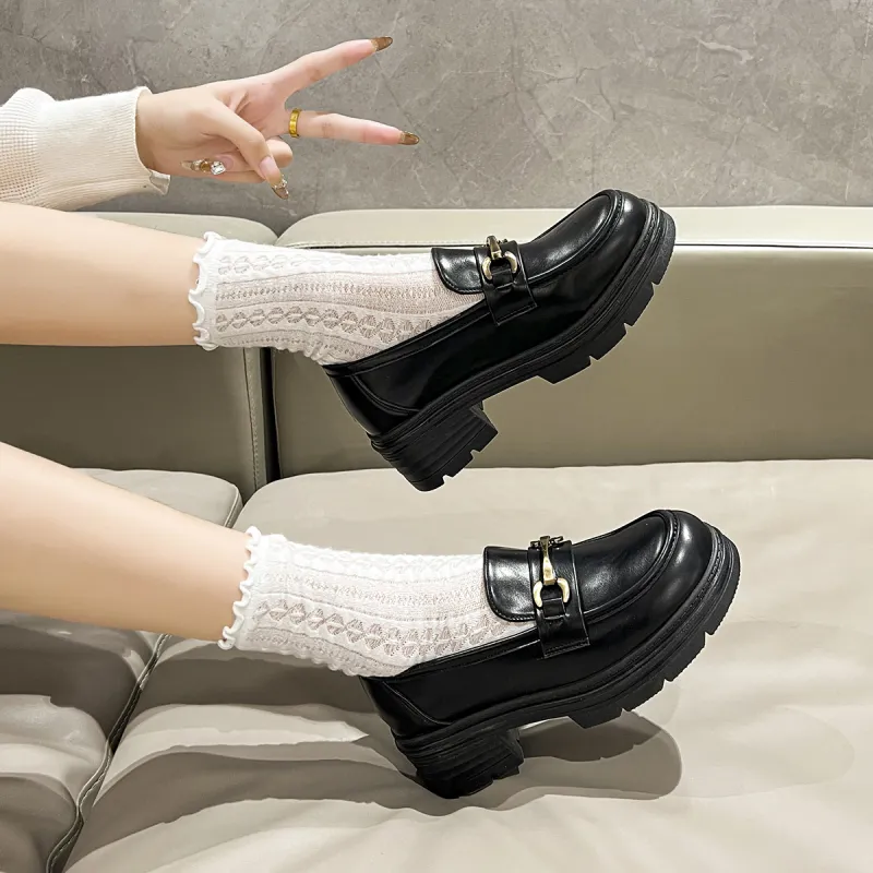 BBMTR Loafers 6cm Women's Black-3