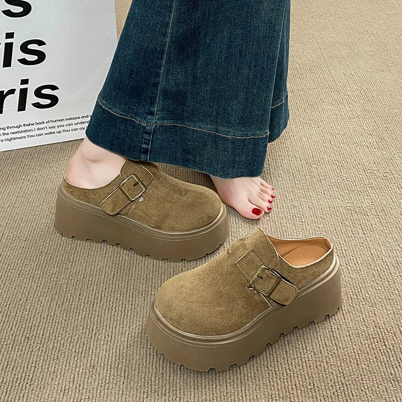 BBMTR Loafers Women's Khaki Chestnut-4