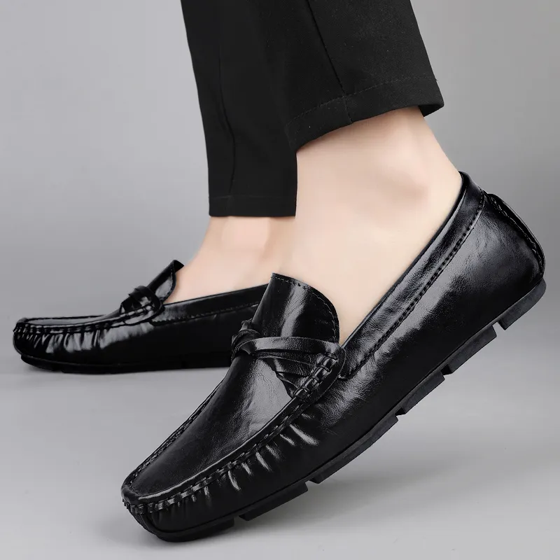 BBMTR Gommino Loafers Men Black/Brown-4