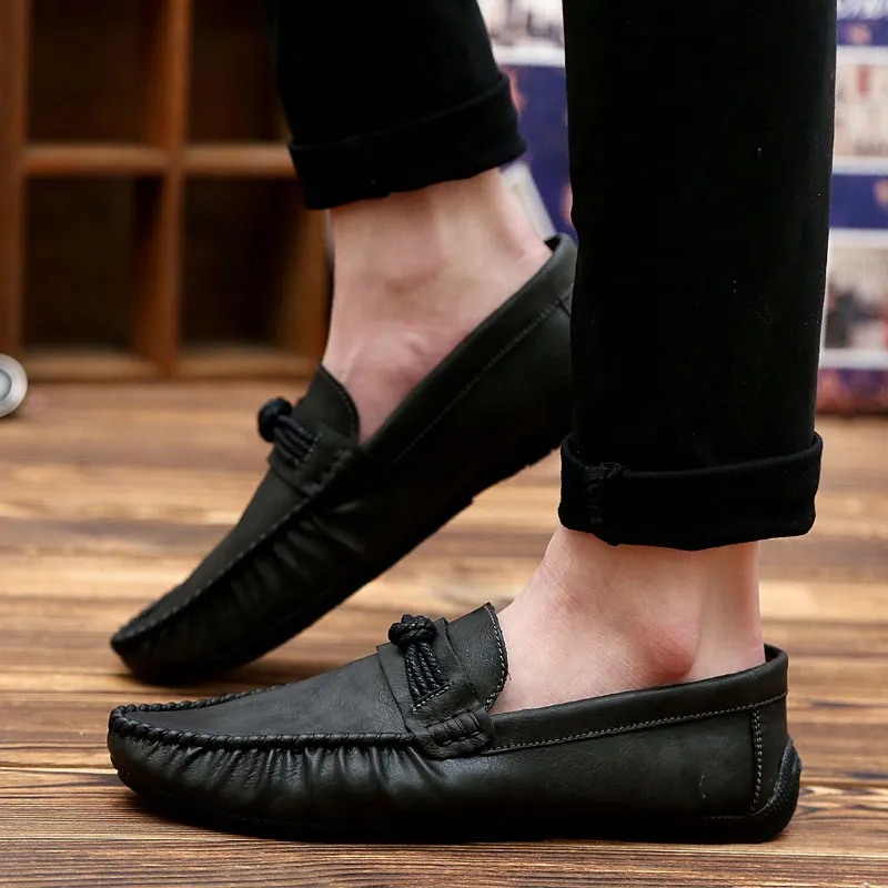 BBMTR Gommino Loafers Men Black Brown Blue-7