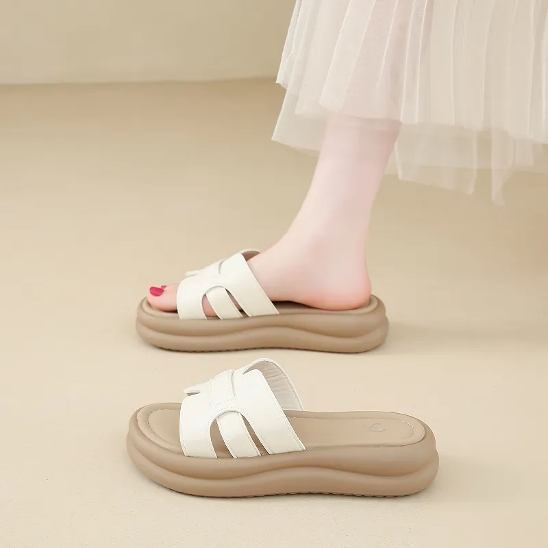 BBMTR Slide Slippers Women's Champagne/Silver/Beige/Yellow-12