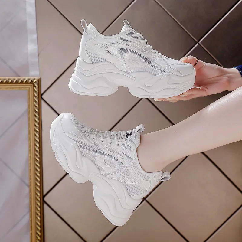 BBMTR Breathable, Slip Resistant, And Abrasion Resistant Chunky Sneakers Women's-15