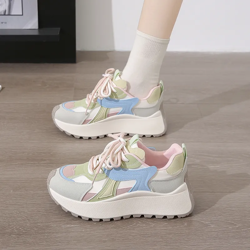 BBMTR Breathable, Height Increasing, Slip Resistant, Abrasion Resistant Low Top Casual Shoes Women's-3