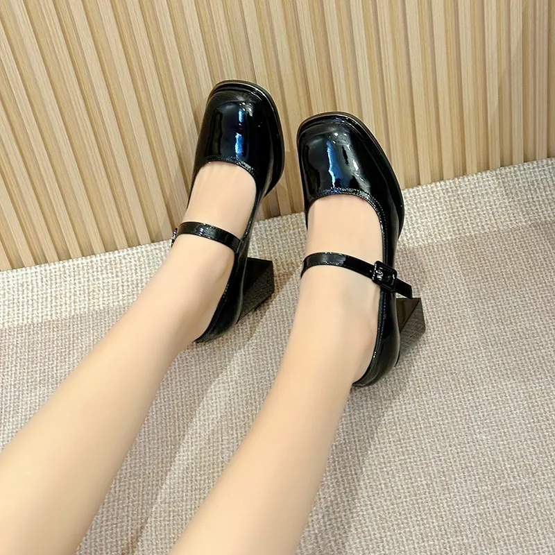 BBMTR Chunky Heel High Heels Women's-2