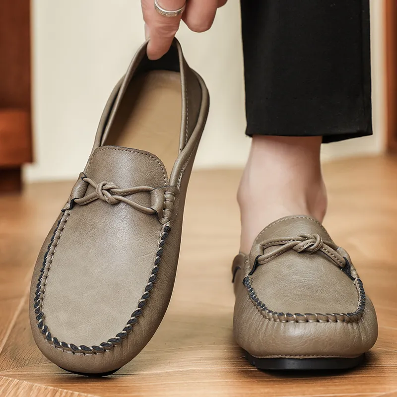 BBMTR Gommino Loafers Men Khaki/Black-4