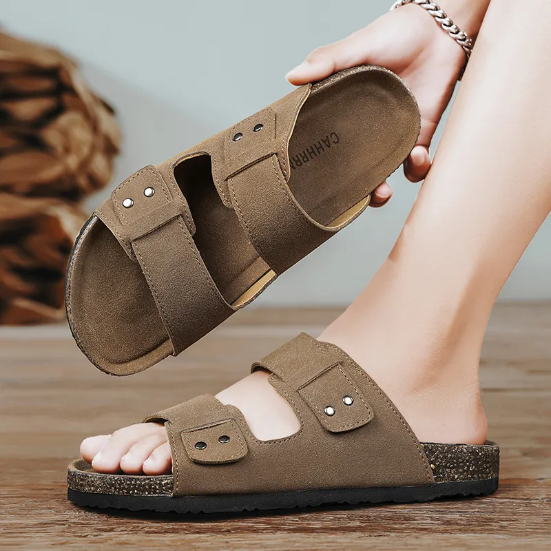 BBMTR Slide Slippers Men Sand/Gray/Camel-10