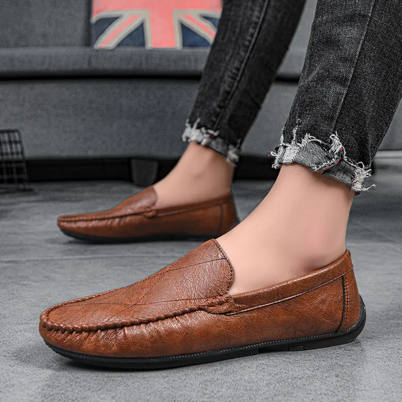 BBMTR Gommino Loafers Men Black/Gray/Brown-1