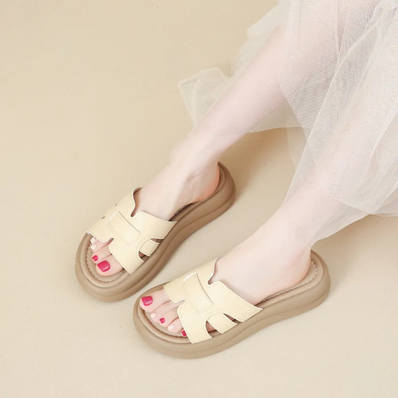 BBMTR Slide Slippers Women's Champagne/Silver/Beige/Yellow-16