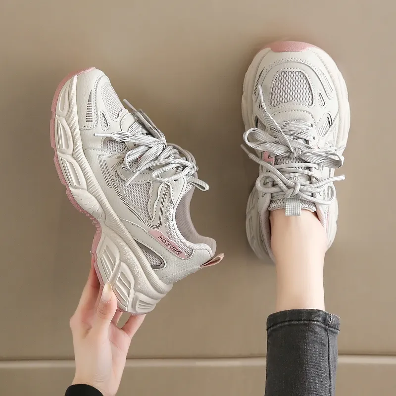 BBMTR Breathable Height Increase Low Top Chunky Sneakers Women's-6