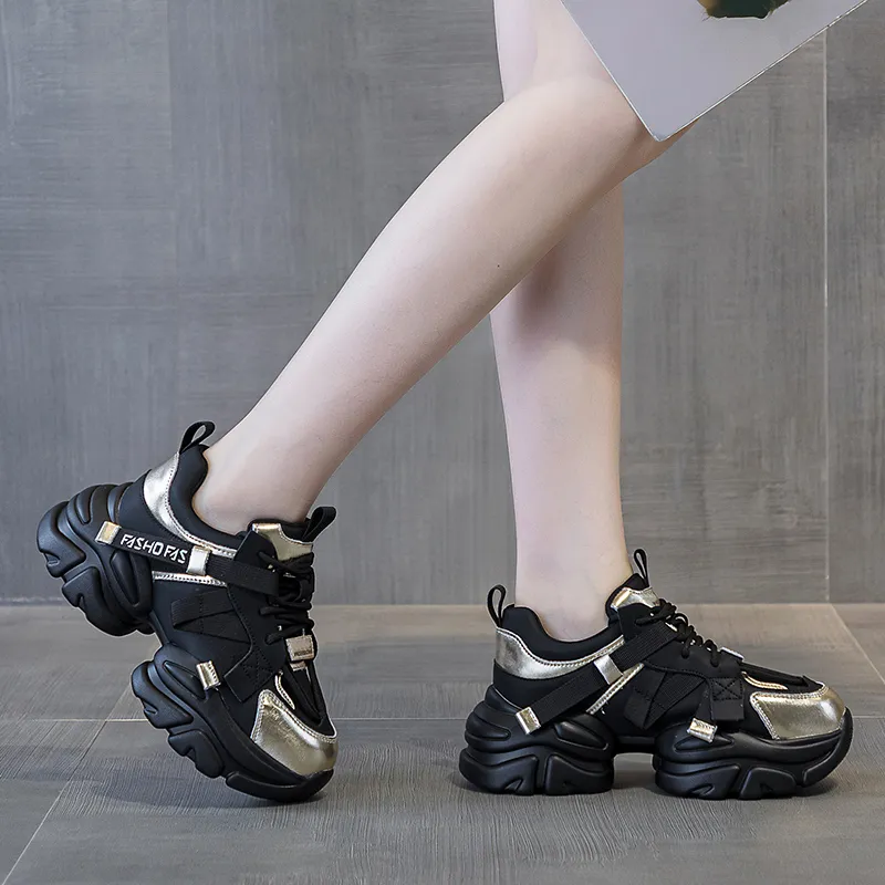 BBMTR Height Increasing Low Top Chunky Sneakers Women's-13