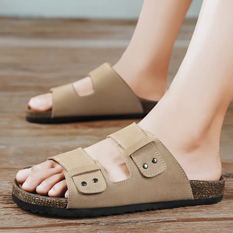 BBMTR Slide Slippers Men Sand/Gray/Camel-3