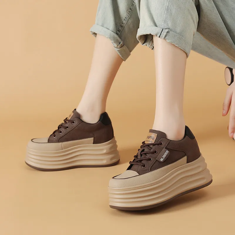 BBMTR Coverage Warm Balance Height Increasing Low Top Skateboard Shoes Women's-5