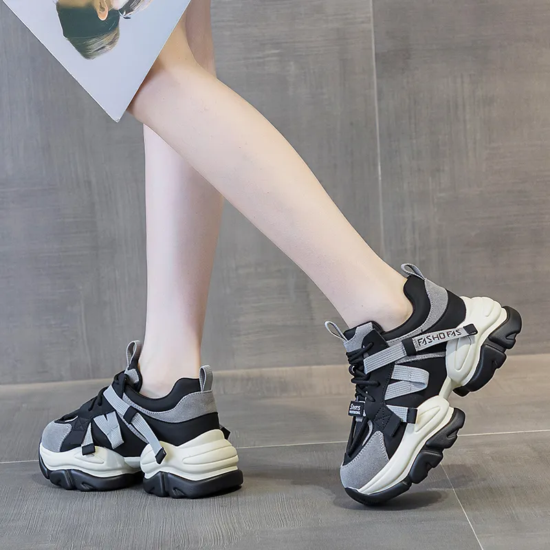 BBMTR Height Increasing Low Top Chunky Sneakers Women's-7