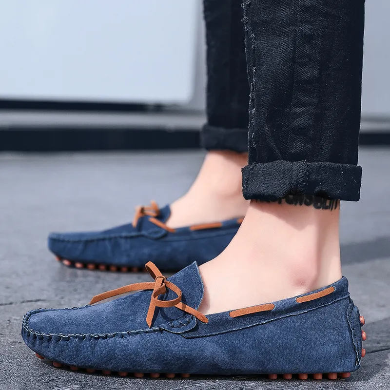 BBMTR Gommino Loafers Men Beige Yellow Black Light Brown Army Green Dark Blue-19