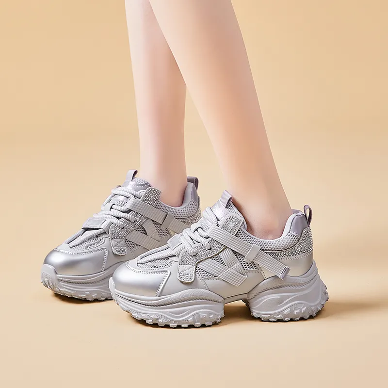 BBMTR Height Increasing Low Top Chunky Sneakers Women's-1