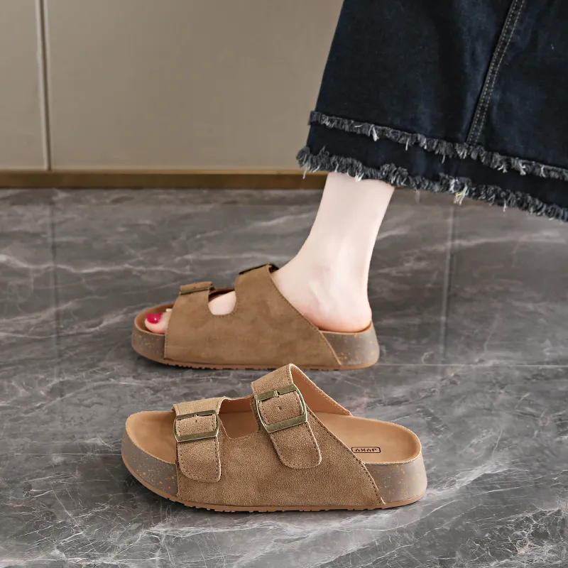 BBMTR Slide Slippers Women's Ecru/Khaki/Pink/Yellow-8