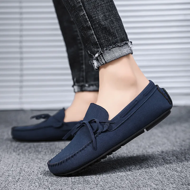 BBMTR Gommino Loafers Men Black/Gray/Red Brown/Blue/Khaki-23