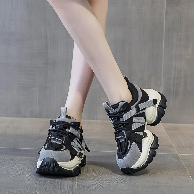 BBMTR Height Increasing Low Top Chunky Sneakers Women's-8