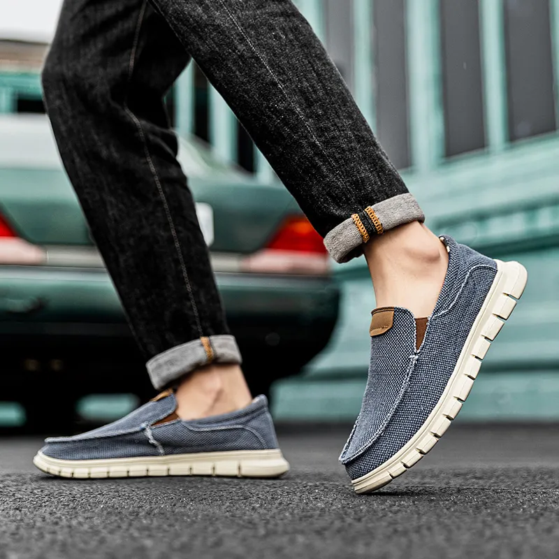 BBMTR Canvas Shoes Men Low Top Dark Gray/Denim Blue/Beige-11