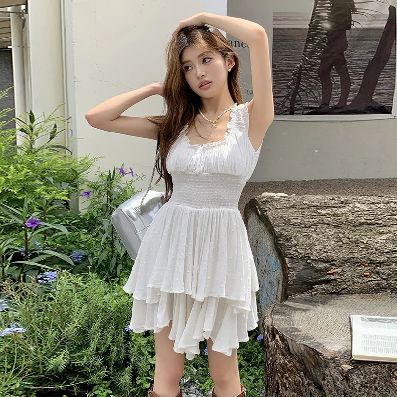 Gentle Welcome Slip Dress Women's White-3