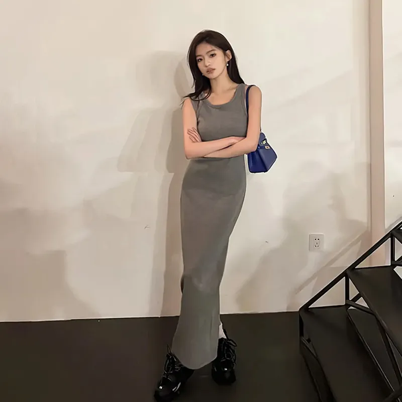 Gentle Welcome Slip Dress Women's Gray-3