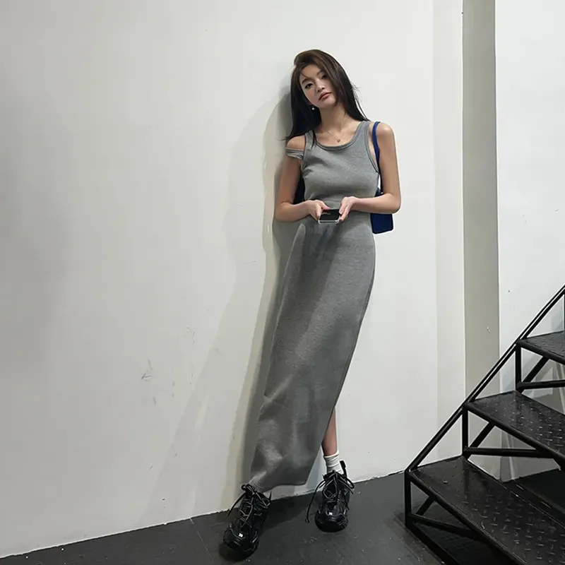 Gentle Welcome Slip Dress Women's Gray-2