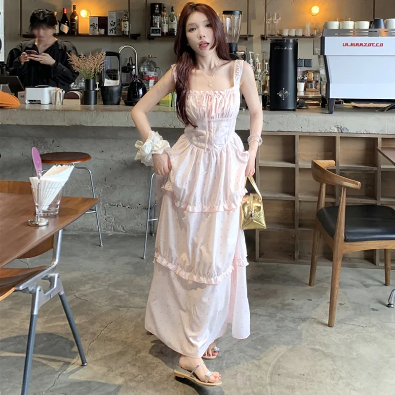 Gentle Welcome Slip Dress Women's Pink-4