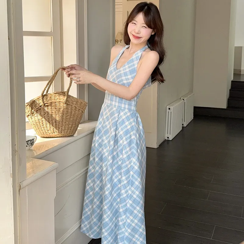 Gentle Welcome Slip Dress Women's Light Blue-3