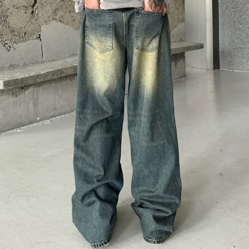 404MOB GANG Jeans Unisex Yellow Mud-7