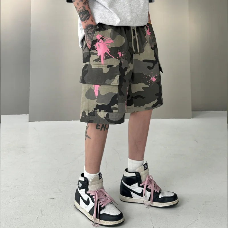 404MOB GANG Cargo Shorts Unisex-4
