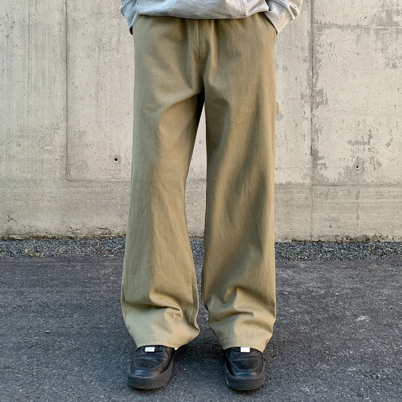 404MOB GANG Casual Pants Unisex Khaki-5