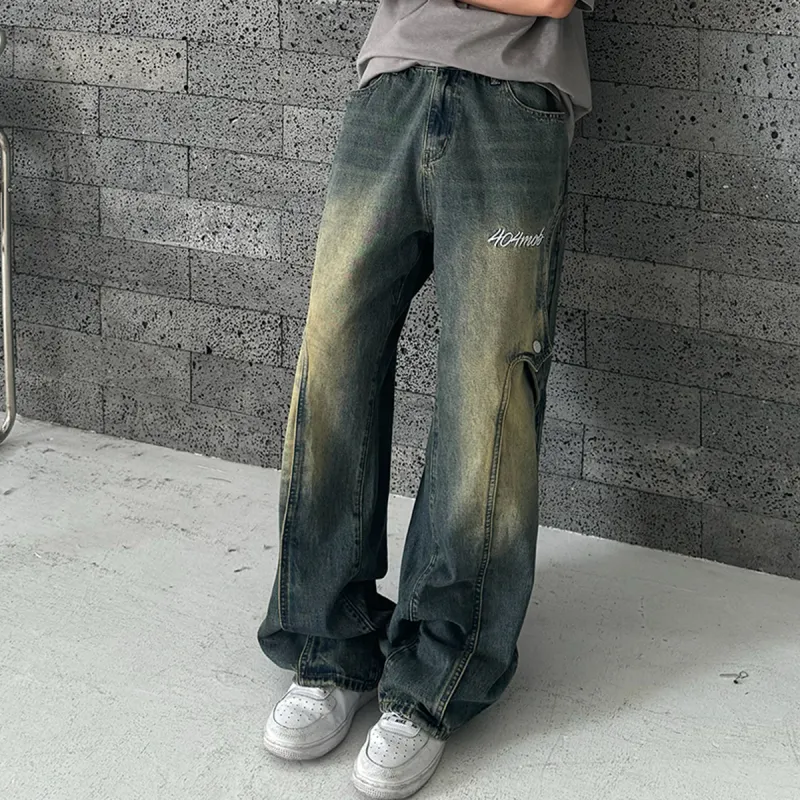 404MOB GANG Jeans Unisex Yellow Mud-4