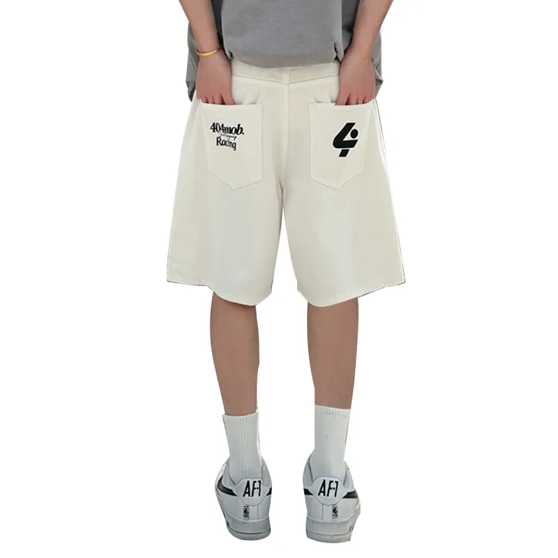 404MOB GANG Denim Shorts Unisex-2