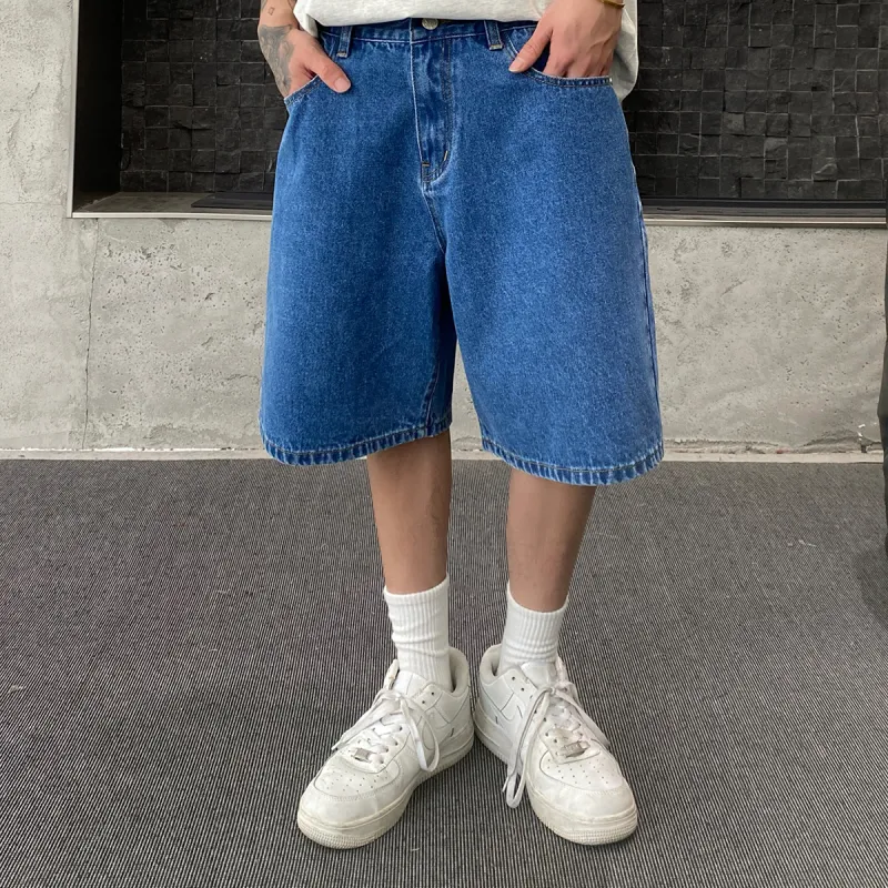 404MOB GANG Denim Shorts Unisex-11