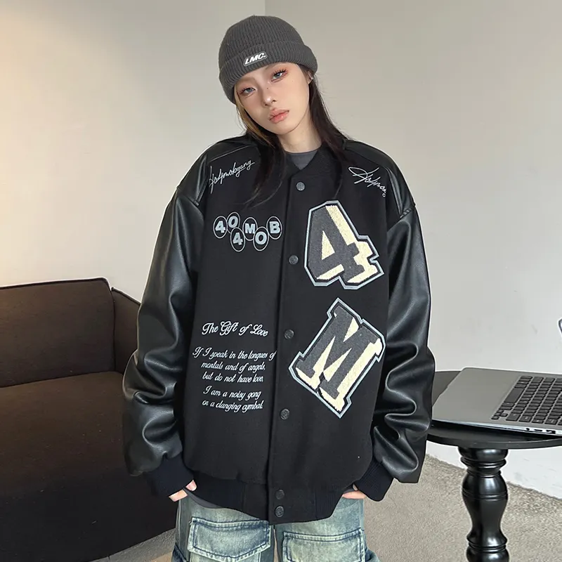 404MOB GANG Jackets & Coats Unisex Black-2