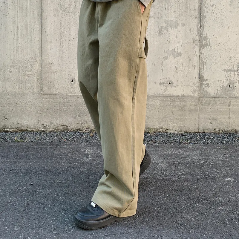 404MOB GANG Casual Pants Unisex Khaki-3