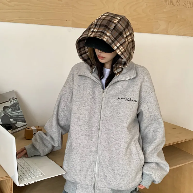 404MOB GANG Jackets & Coats Unisex Gray-3