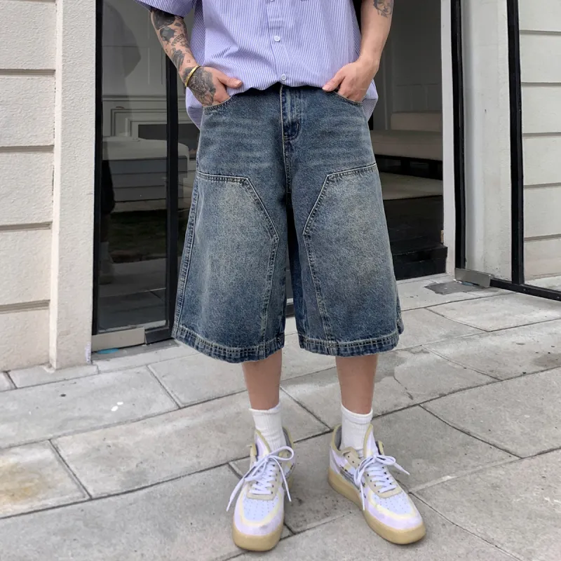 404MOB GANG Denim Shorts Unisex-6