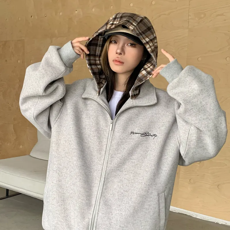 404MOB GANG Jackets & Coats Unisex Gray-4
