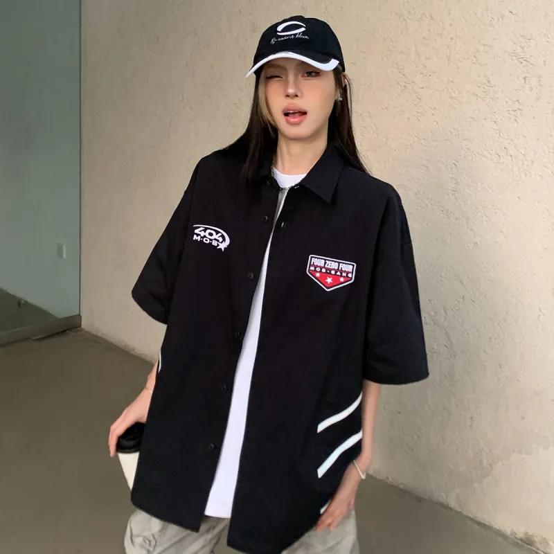 404MOB GANG Shirts Unisex Black-3