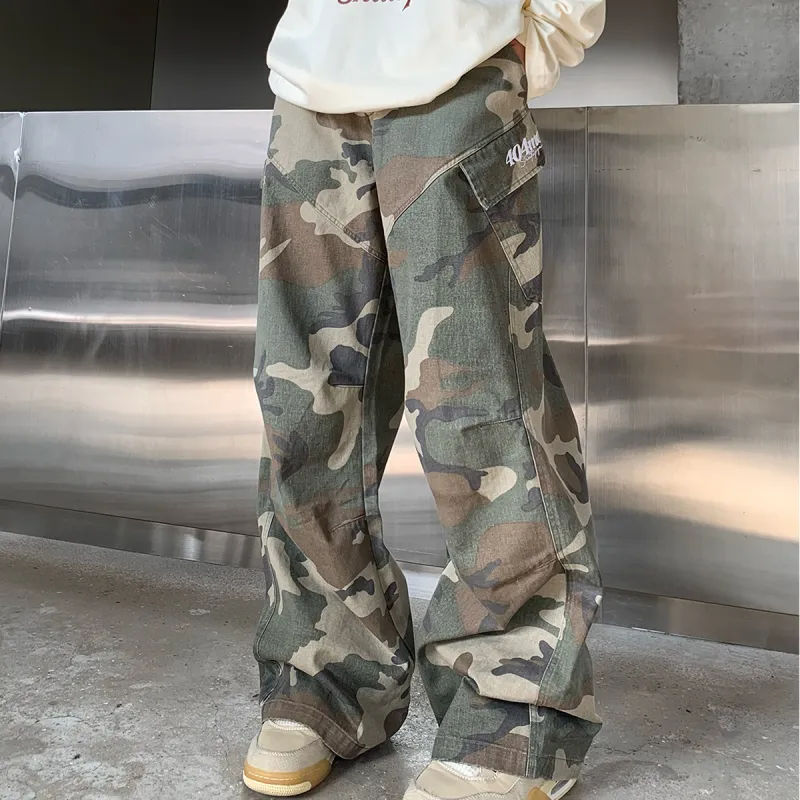 404MOB GANG Casual Pants Unisex Camouflage-4
