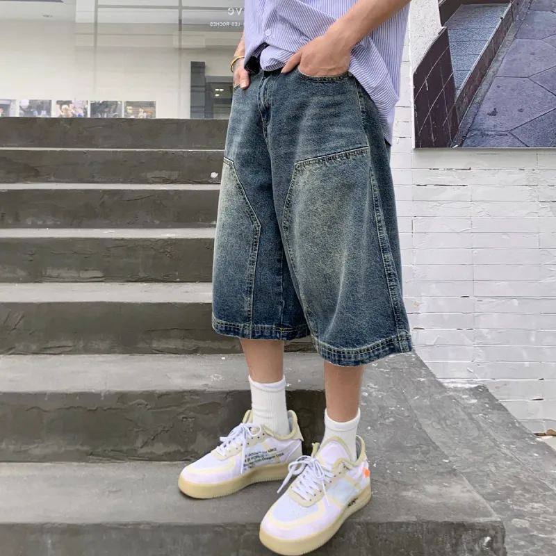 404MOB GANG Denim Shorts Unisex-5