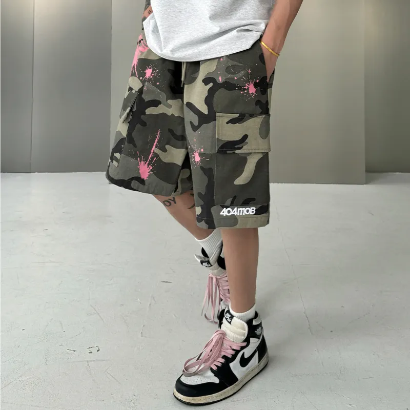 404MOB GANG Cargo Shorts Unisex-5