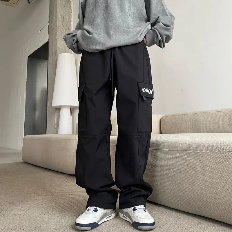 404MOB GANG Cargo Pants Unisex Black-4