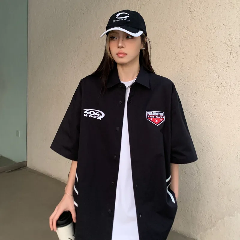 404MOB GANG Shirts Unisex Black-4