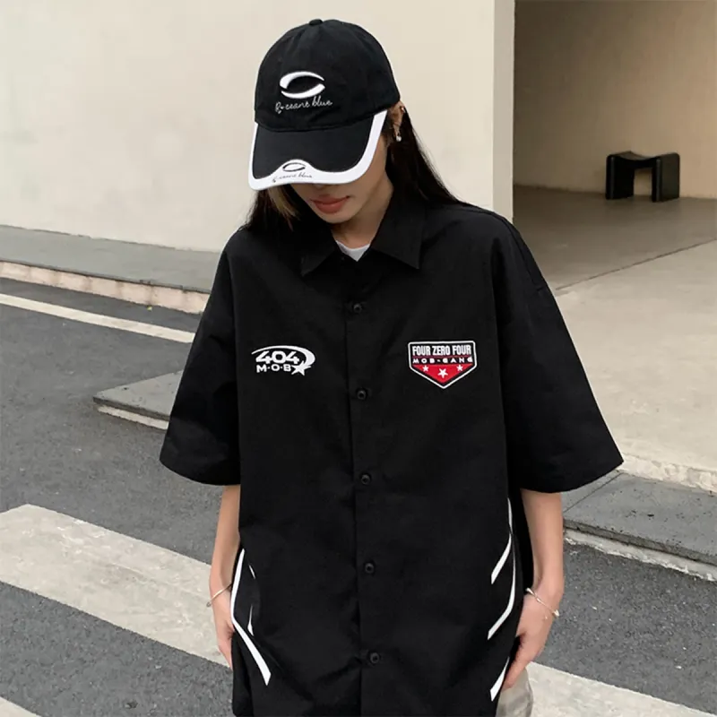 404MOB GANG Shirts Unisex Black-7