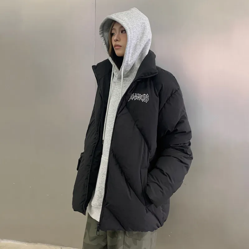 404MOB GANG Down Jacket Unisex Black-4