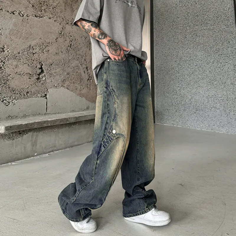 404MOB GANG Jeans Unisex Yellow Mud-2