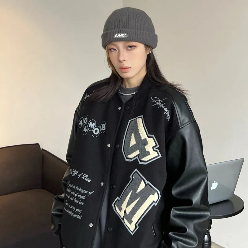 404MOB GANG Jackets & Coats Unisex Black-6
