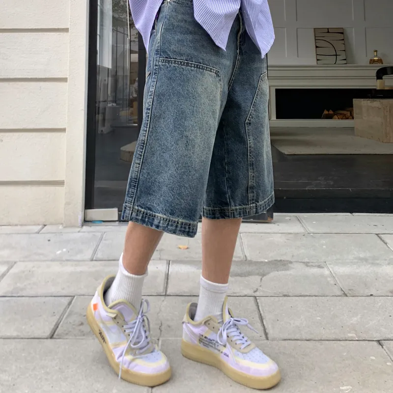 404MOB GANG Denim Shorts Unisex-2